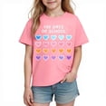 thumbnail image 1 of FAHXNVB Back To School T-Shirts for Girls Cute Graphic Print Crewneck Soft Cotton Tees Tops Fashion Casual Comfortable Shirts 3-10 Years, 1 of 8