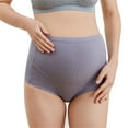 thumbnail image 1 of FAHXNVB Cotton Women's Over The Bump Maternity Panties Plus Size Breathable Solid Color High Waist Pregnancy Underwear Fashion Casual Cozy Underwear, 1 of 5