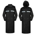thumbnail image 1 of FAHXNVB Mens Long Rain Jacket Reflective Stripes Waterproof Rain Ponch for Outdoor Activities Lightweight Emergency Waterproof Poncho, 1 of 7