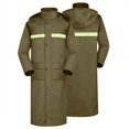 thumbnail image 1 of FAHXNVB Mens Long Rain Jacket Reflective Stripes Waterproof Rain Ponch for Outdoor Activities Lightweight Emergency Waterproof Poncho, 1 of 5