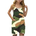 thumbnail image 1 of FAHXNVB Romper for Girls Tie Dye Sleeveless V Neck Jumpsuit Short Outfits with Pocket Summer One Piece Casual Fashion Clothes 5-14 Years, 1 of 4