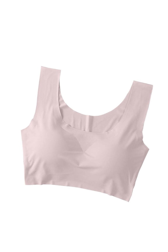 Sports Bras No Underwire Seamless Wireless U Back Yoga Bras Medium Support Workout Bras with Removable Pads for Women