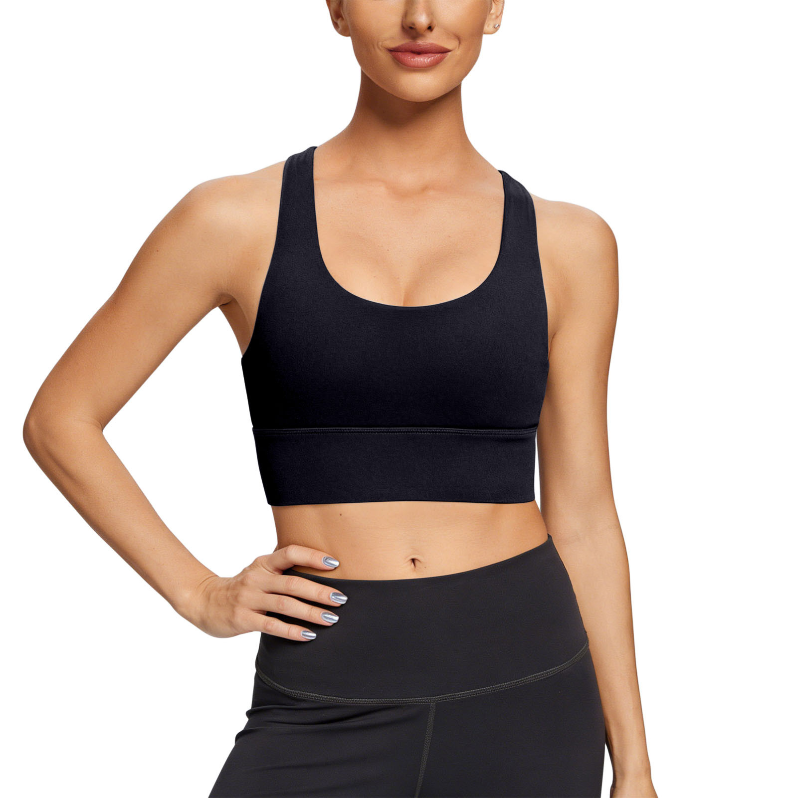 FAHXNVB Sports Bras Pack For Women Padded Cross Back Support Seamless FAHXNVB Sports Bras Pack For Women Padded Cross Back Support Seamless
