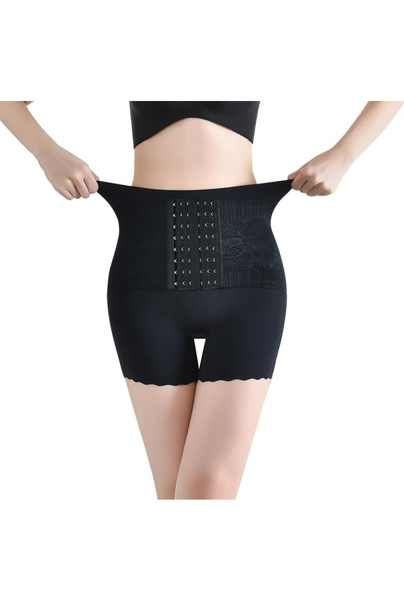 Tummy Control Shapewear Shorts for Women Butt Lifting Waist Cincher With Hook Closure Body Shaper Compression Stomach Girdle