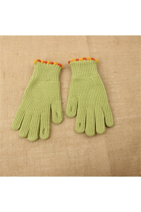 Winter Touch Screen Gloves For Women Stretch Thermal Knitted Texting Gloves for Cold Weather Warm Windproof Solid Color Warm Gloves
