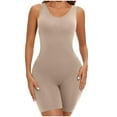thumbnail image 1 of FAHXNVB Women Full Body Shapewear Bodysuit Tummy Control Round Neck Seamless Body Shaper Butt Lifter Thigh Slimmer Shapewear, 1 of 3