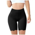 thumbnail image 1 of FAHXNVB Women High-Waisted Slip Shorts for Under Dresses Soft Anti Chafing Cooling Shorts Casual Seamless Boyshorts with Scalloped Bottom, 1 of 3
