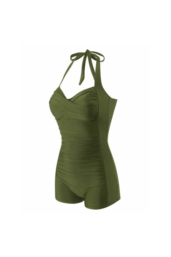 Women's Boyleg One Piece Swimsuit Sleeveless Zip Front Athletic Bathing Suit Color Block Fashion Casual Surfing Swimwear