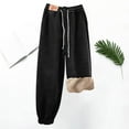 thumbnail image 1 of FAHXNVB Women's Fleece Lined Pajama Panst Elastic Waist Wide Leg Thick Warm Pajama Pants with Pockets Winter Soft Comfy Lounge Pants, 1 of 7