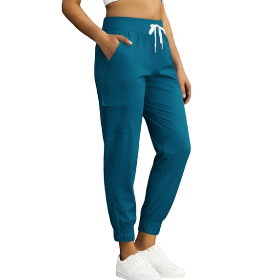 FAHXNVB Women's Quick Dry Athletic Pants UPF 50+ Sun Protection Summer Drawstring Joggers Pants With Pockets Hiking Pants