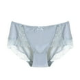 thumbnail image 1 of FAHXNVB Women's Silk Underwear High Waist Lace Hipster Panties Ultra Soft Breathable Full Coverage Bikini Panties for Women, 1 of 3