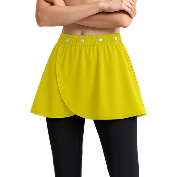 FAHXNVB Women's Yoga Wrap Skirt Adjustable Ballet Skirts for Women with Asymmetric Hem Breathable Dance Wrap Skirts