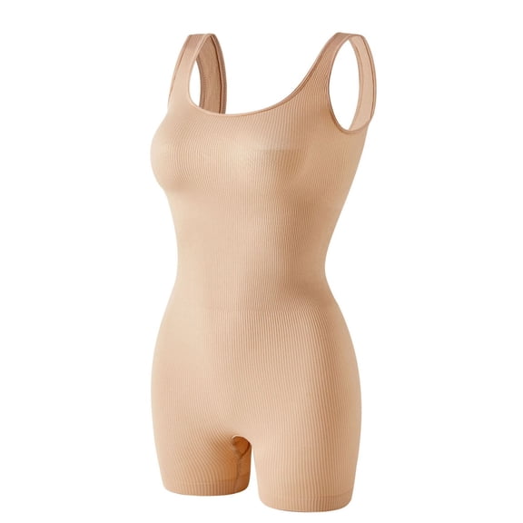 FAHXNVB Womens Shapewear Bodysuit Seamless Shaping Sculpting Full Body Shaper One Piece Jumpsuits Shorts Romper