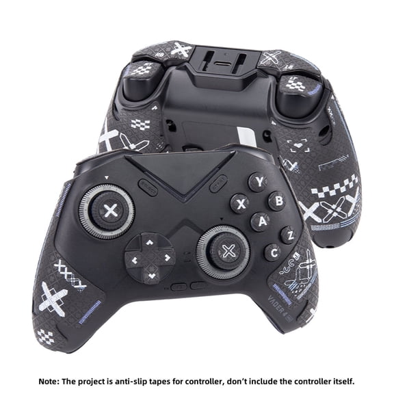 FAINLORD Wireless Game Controller Grip Tape for Flydigi Vader 4 Pro / Vader 3 Pro, Black