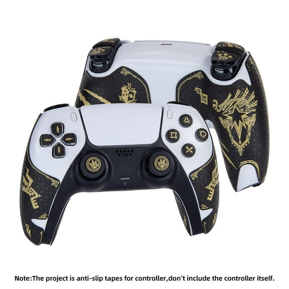 FAINLORD Wireless Game Controller Grip Tape for Playstation 5 DualSense / PS5, Gold