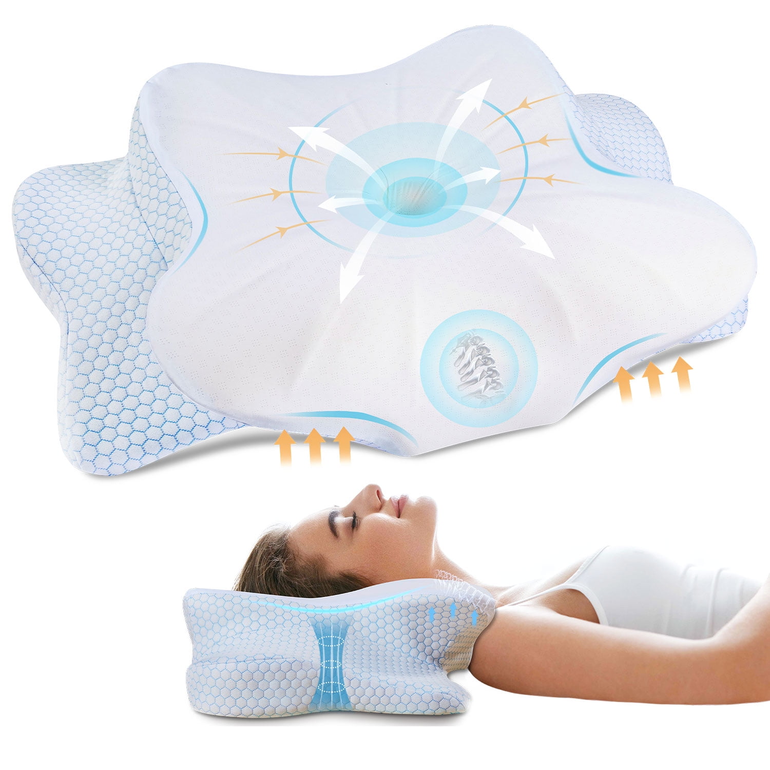 Detensor Cervical Spine Support Pillow - FREE Shipping
