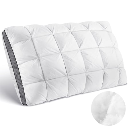 Hotel Cervical Pillow for Sleeping – Ergonomic Contour Neck Support Bed Pillow, Fluffy and Supportive for Side, Back & Stomach Sleepers