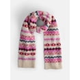 thumbnail image 1 of Free Assembly Women’s Fair Isle Wool Blend Scarf, Oatmeal Heather, 1 of 4