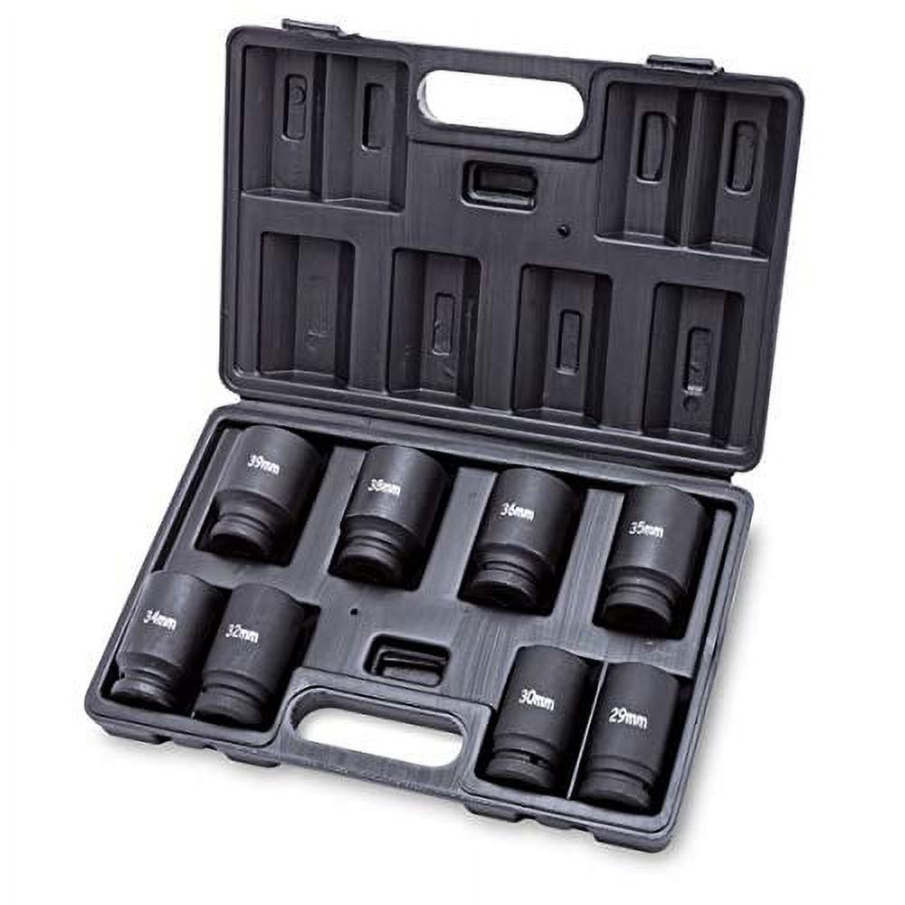 FAIRMOUNT Tools 8 Piece 40CR Axle Nut Socket Set For Breaker Bar