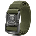 thumbnail image 1 of FAIRWIN Belt for Men, Nylon Web Work Belt, Green, 1 of 10