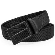 FAIRWIN Elastic Men's Canvas Belt Braided Stretch Golf Belt Casual Woven Nylon Work Belts for Jeans Shorts
