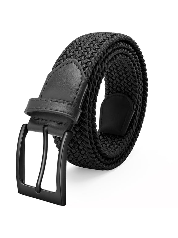 Elastic Men's Golf Belts Casual Braided Nylon Work Belts for Men
