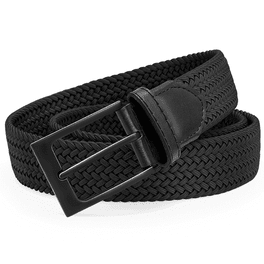 Wrangler Men's Genuine Leather Braided Belt, Sizes 32-52