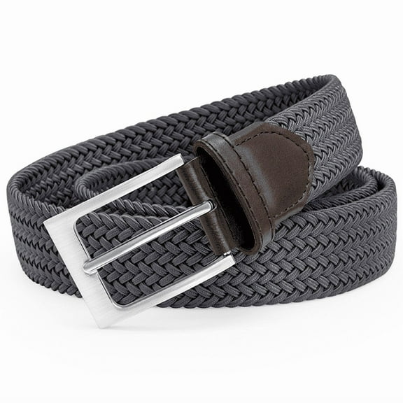 FAIRWIN Elastic Men's Golf Belts Casual Braided Nylon Work Belts for Men