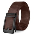 thumbnail image 1 of FAIRWIN Ratchet Belt for Men Nylon Web Work Belt with Automatic Buckle,Coffee,Waist 40"-46", 1 of 7