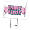 thumbnail image 1 of FAIRY FLOSS 18"x24" Yard Sign & Stake | Advertise Your Business | Stake Included Image On Front Only | Made in The USA, 1 of 3