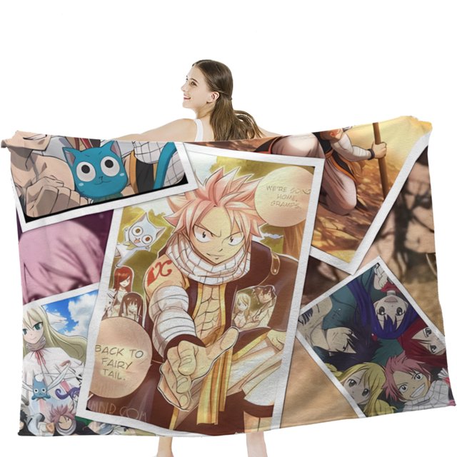 FAIRY TAIL Throw Blanket for Girls, Women, Boys 60x50 Inch