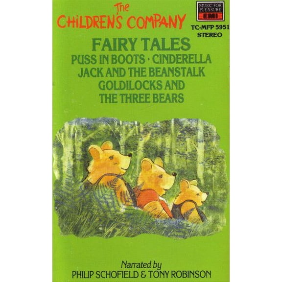 FAIRY TALES: Puss In Boots / Cinderella / Jack and the Beanstalk / (Audiobook On Cassette Tape)