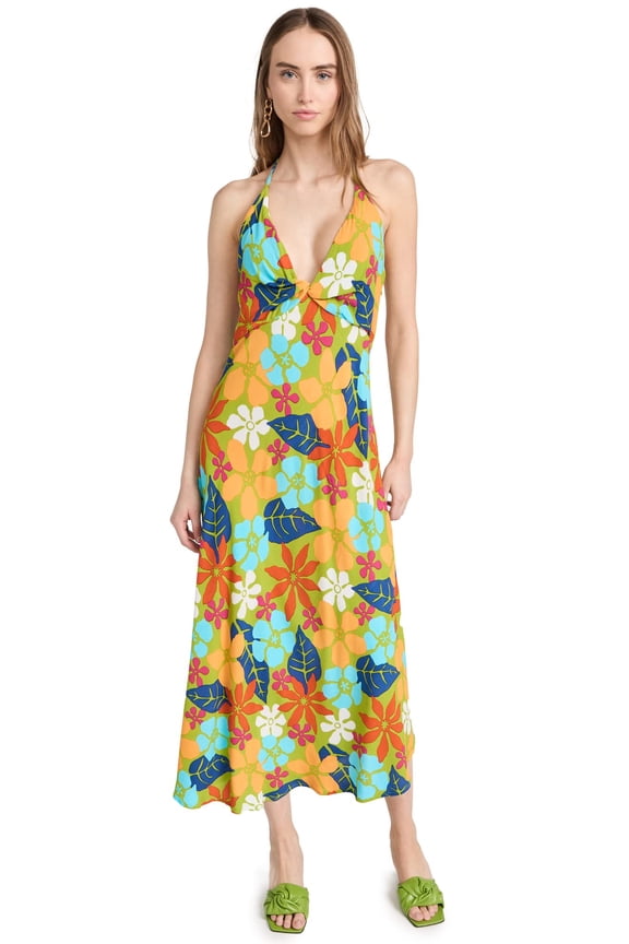 Women's Artemisia Midi Dress, Costa Rei Floral Print, US 6