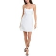 thumbnail image 1 of FAITHFULL THE BRAND womens  Antibes Linen Mini Dress, 10, White, 1 of 3