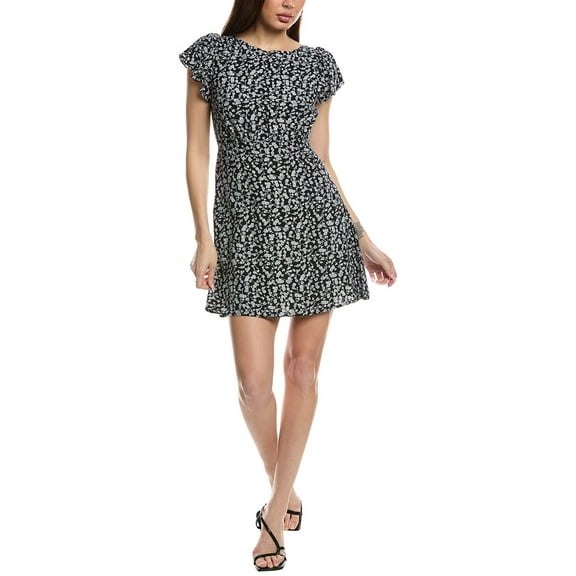 FAITHFULL THE BRAND womens  Valras Mini Dress, XL, Black