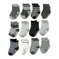 thumbnail image 1 of FAIWAD 12 Pairs Kids Baby Cotton Crew Socks Unisex Toddler Non Slip Grip Stretchy Socks, 1 of 8