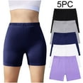 thumbnail image 1 of FAIWAD 5-Pack Girls Biker Shorts Elastic Waisted Stretch Comfy Yoga Dance Athletic Summer Shorts for Kids, 5-14 Years, 1 of 9