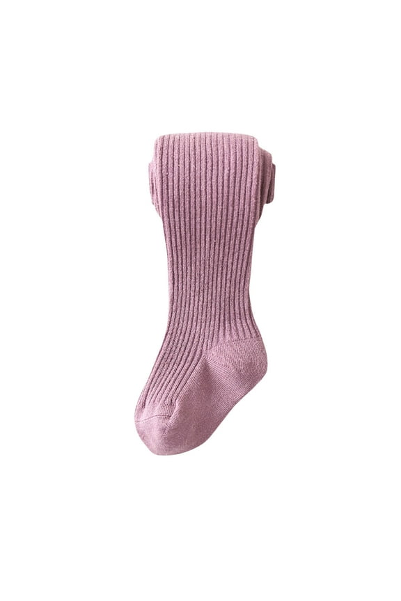 Baby Girl Dance Ballet Pantyhose Toddler Cable Knit Cotton Leggings Basic Stretchy Footed Stockings