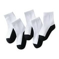 thumbnail image 1 of FAIWAD 5 Pairs Toddler Boys Girls Mid-Calf Socks Thin Breathable Athletic Socks School Uniform Daily Comfy Cotton Socks, 1 of 7