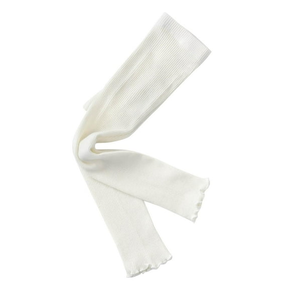 FAIWAD Toddler Baby Girls Cable Knit Tights Footless Over the Knee Socks Ruffle Cotton Stocking