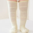 thumbnail image 1 of FAIWAD Baby Girls Boys Cotton Tights Ruffle Thin Hollowed Footed Socks Toddlers Comfy Stretchy Long Socks, 1 of 6