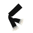 thumbnail image 1 of FAIWAD Girls Stretchy Stockings Toddler Footless Knitted Tights Little Girls Pantyhose Pant with Lace Trim, 1 of 2