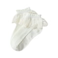 thumbnail image 1 of FAIWAD Lace Socks Girl Cotton Socks Newborn Solid Color Breathable Stretchy Frilly Princess Socks, 1 of 7