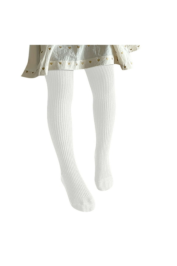 Baby Girls Tights Thick Solid Color Cable Knit Leggings Winter Warm Stretchy Stockings for Toddler Girls