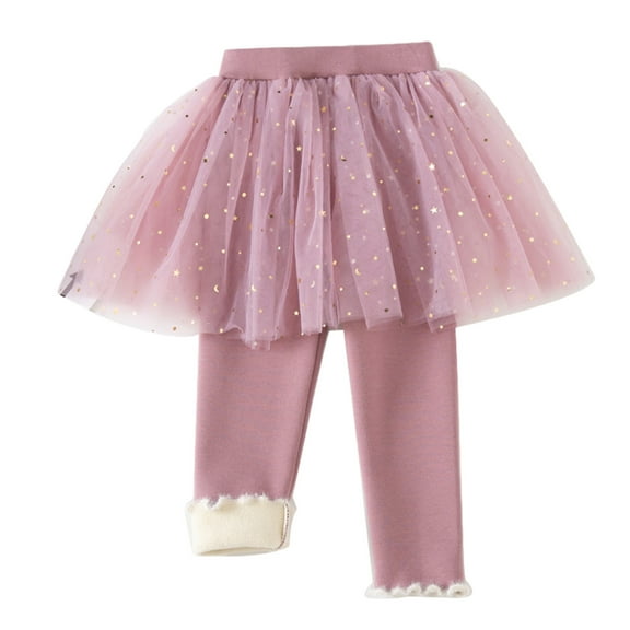 FAIWAD Baby Toddler Girls' Skirt Leggings Pants Kids Tulle Skirt with Elastic Waist Stretch Tights Pants