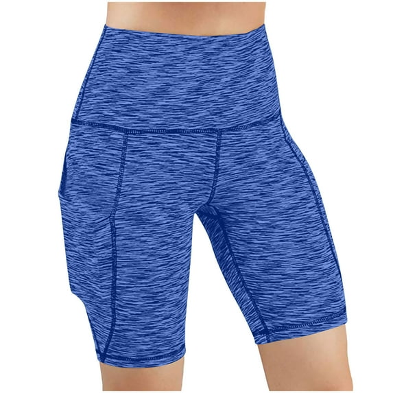 FAIWAD Biker Shorts for Women High Waist Yoga Leggings Shorts with Pockets Slim Stretch Athletic Gym Shorts