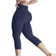 thumbnail image 1 of FAIWAD Biker Shorts for Women Scrunch Butt Cargo Shorts High Waist Workout Yoga Athletic Cropped Jogging Pants, 1 of 9