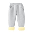 thumbnail image 1 of FAIWAD Boys Girls Fleece Lined Sweatpants Winter Warm Thick Athletic Jogger Kids Soft Comfy Fuzzy Pants with Pockets, 1 of 4