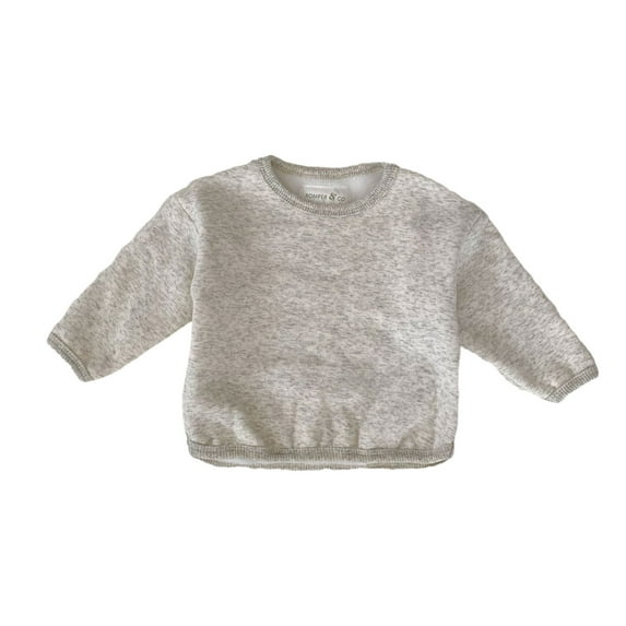 FAIWAD Boys Girls Fleece Pullover Tops Long Sleeve Lightweight Round Neck Warm Casual Tops