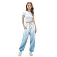 thumbnail image 1 of FAIWAD Boys Girls Gradient Sweatpants Elastic High Waist Athletic Jogger Pants Kids Cinch Bottom Pants Trendy Drawstring Loose Trousers, 1 of 8